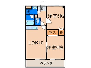 サンローゼ楠橋南の物件間取画像